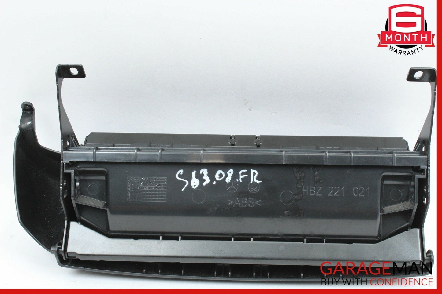 07-13 Mercedes W221 S63 AMG Front Right Passenger Lower Seat Compartment Black