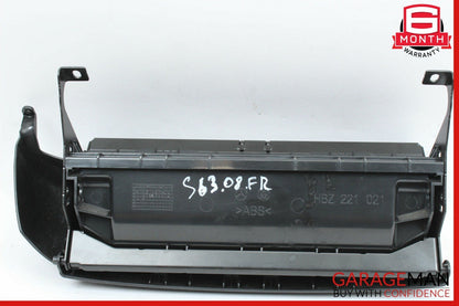 07-13 Mercedes W221 S63 AMG Front Right Passenger Lower Seat Compartment Black
