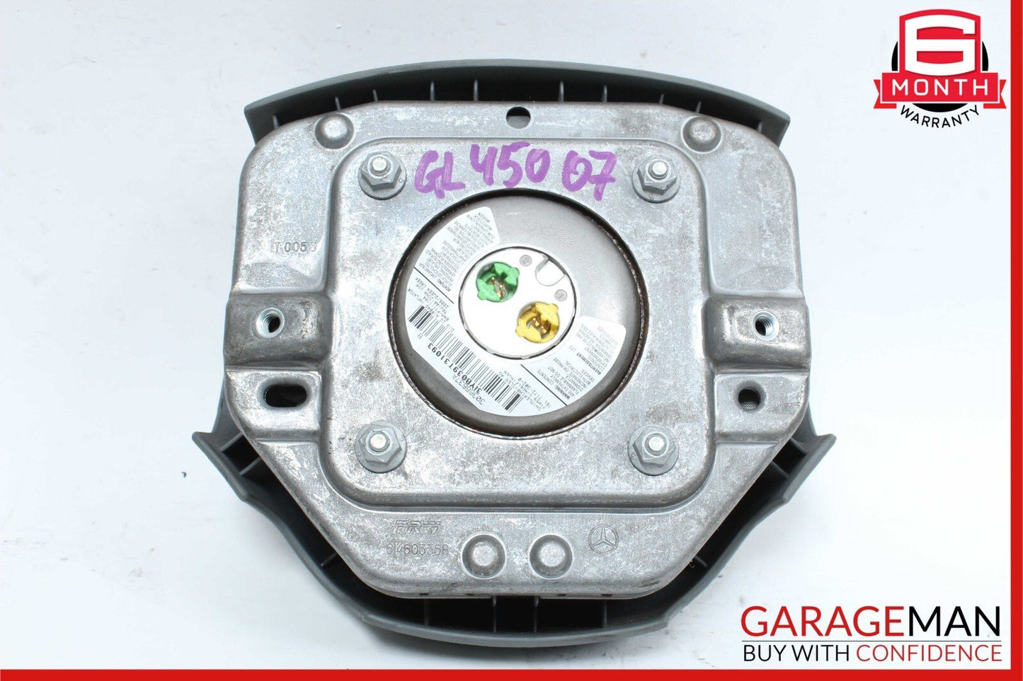 06-08 Mercedes R350 GL450 GL500 ML550 Steering Wheel Airbag Air Bag Gray