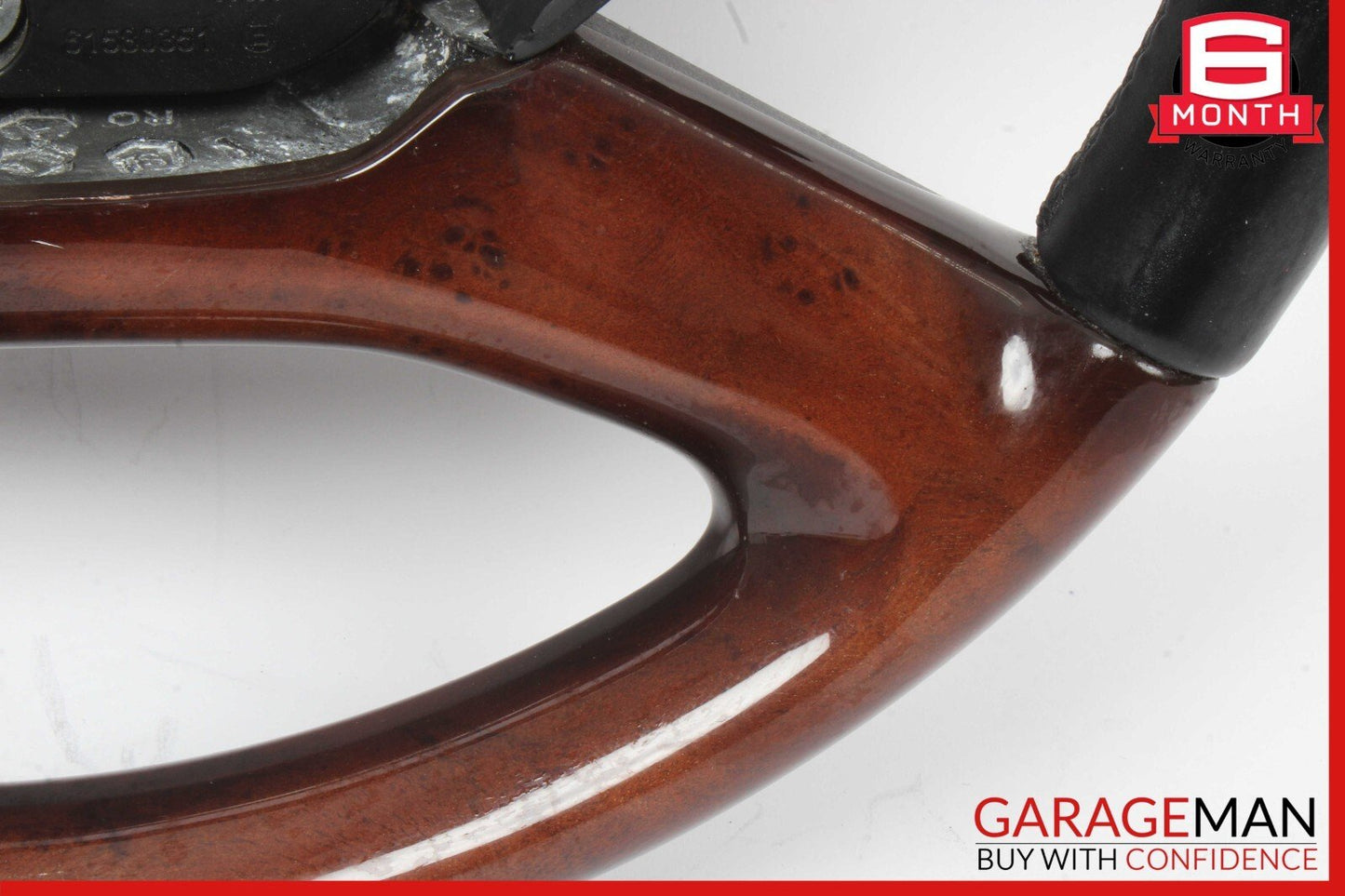 10-13 Mercedes W221 S550 S600 Steering Wheel w/ Paddle Shifters Wood Anthracite