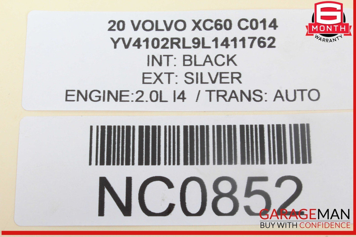 16-25 Volvo XC60 Front Right Passenger Side Window Regulator Motor 31674757 OEM