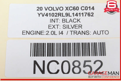 16-25 Volvo XC60 Front Right Passenger Side Window Regulator Motor 31674757 OEM