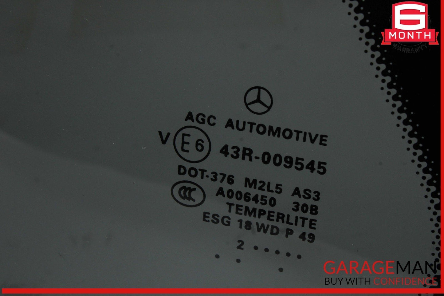 13-19 Mercedes X166 GL450 GLS550 Rear Left Side Quarter Window Glass Trim Assy