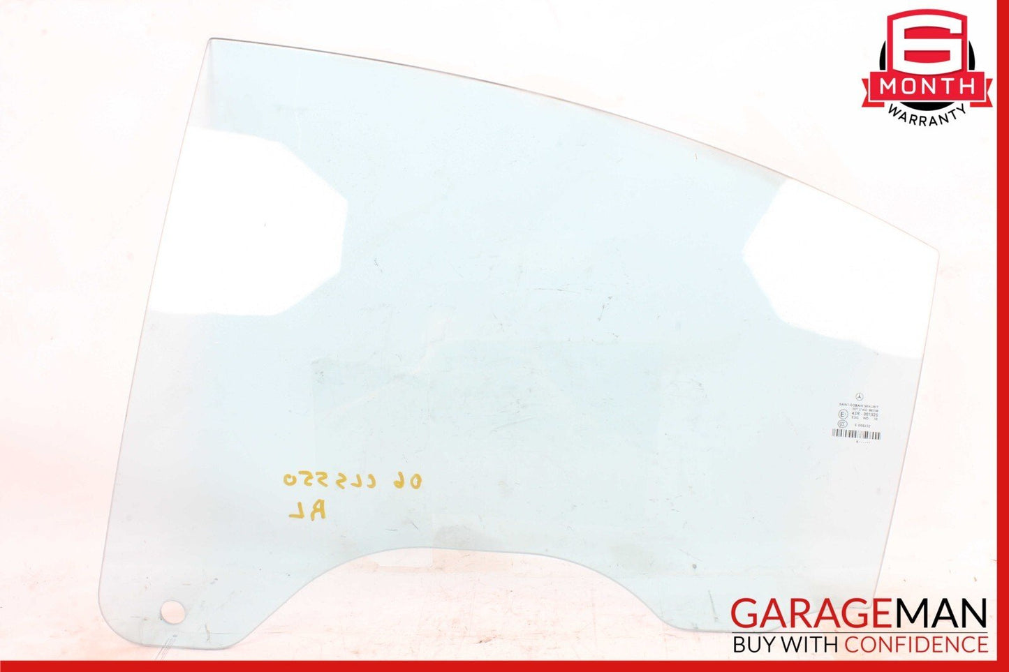 06-11 Mercedes W219 CLS550 CLS63 AMG Rear Left Side Door Window Glass Clear OEM
