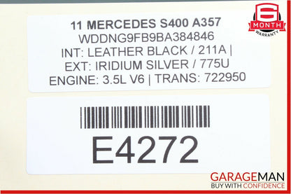 10-13 Mercedes W221 S63 AMG S400 Front Right Side Seat Occupant Sensor Module