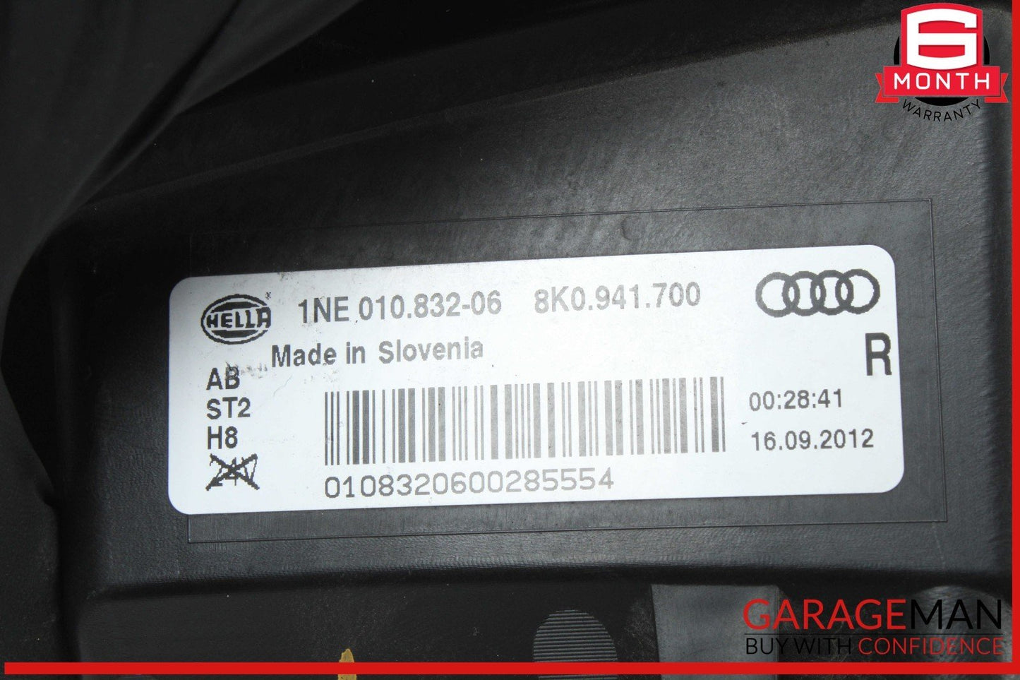 13-16 Audi A4 Quattro Front Right Side Foglight Fog Light Lamp 8K0941700C OEM
