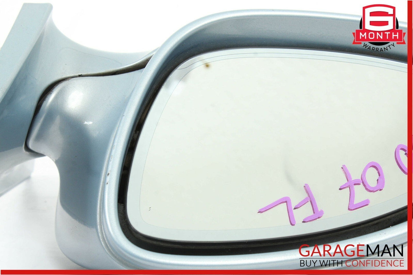 07-09 Mercedes W221 S550 Front Left Side Mirror Door Rear View Lazurite Blue