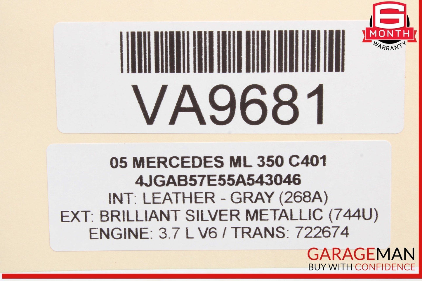 01-05 Mercedes W163 ML350 ML320 SLK320 Engine Generator Alternator OEM