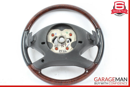 10-14 Mercedes S550 CL550 4 Spoke Steering Wheel w/ Paddle Shifters Wood Black