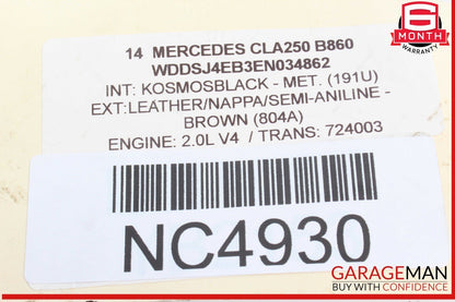 14-18 Mercedes W117 CLA250 Front Left Side Door Window Regulator Motor OEM