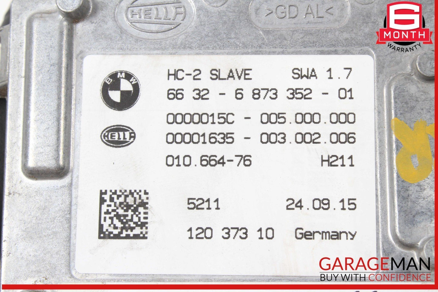 14-18 BMW X5 Lane Change Warning Control Sensor 12037310 OEM