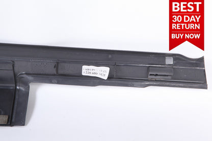 03-06 MERCEDES W220 S55 AMG FRONT RIGHT DOOR SILL SCUFF PLATE A90 OEM