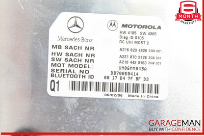 07-13 Mercedes W221 S550 CL550 Bluetooth Communication Controller Module OEM