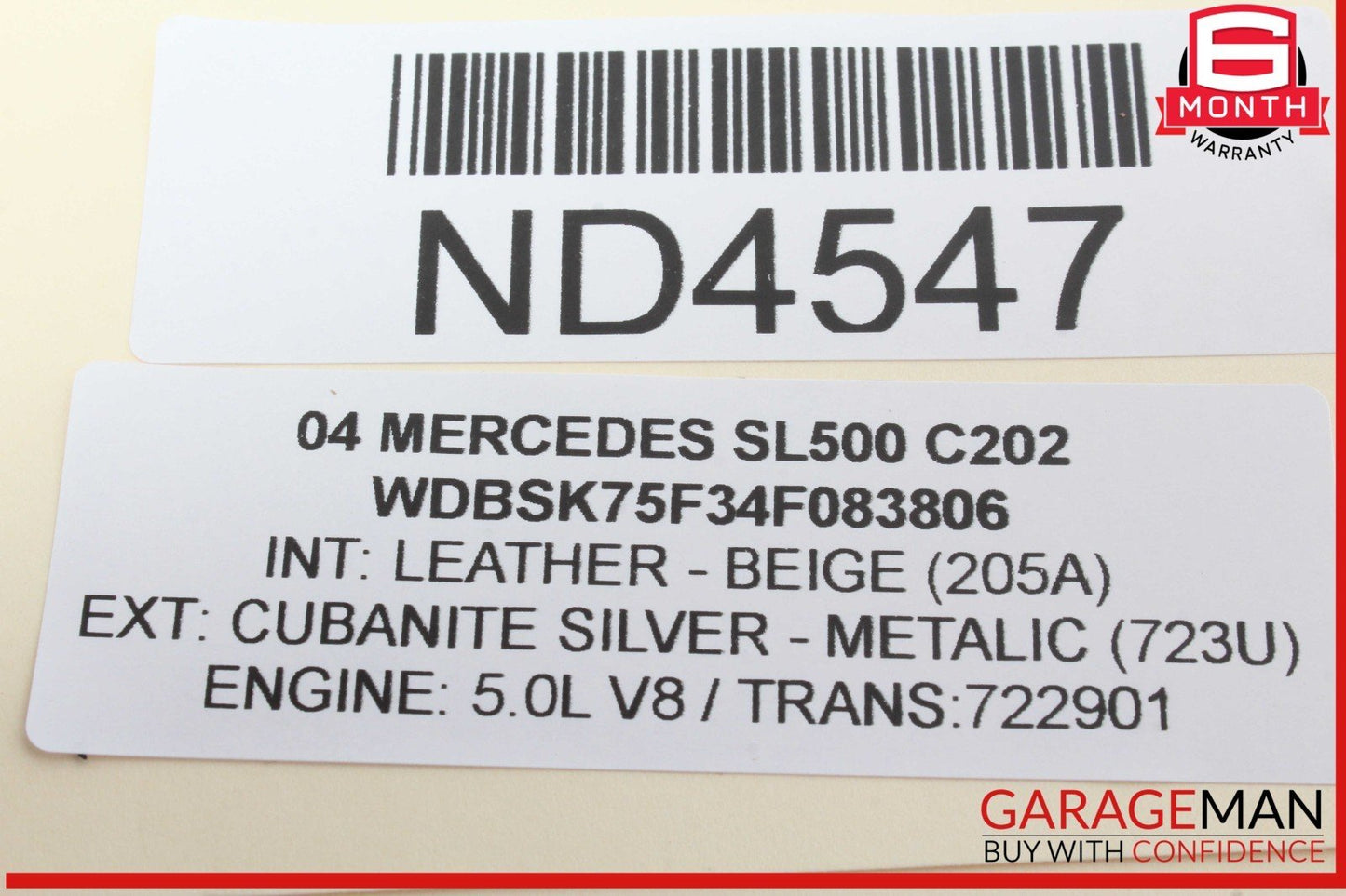 03-06 Mercedes R230 SL500 S430 S55 Front Lumbar Control Switch 2208000878 OEM