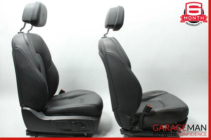 14-17 Maserati Ghibli Front Left & Right Complete Seat Cushion Assembly Black