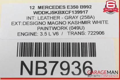 08-20 Mercedes W212 E350 CLS550 Headlight Fog Light Switch Control Module OEM