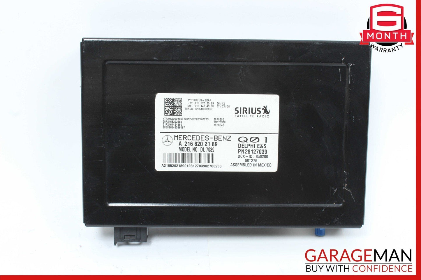 07-14 Mercedes X204 GLK350 SLK350 Sirius Satellite Radio Module Receiver OEM