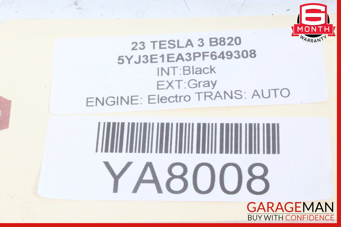 17-23 Tesla Model 3 Front Left Door Window Regulator Motor OEM
