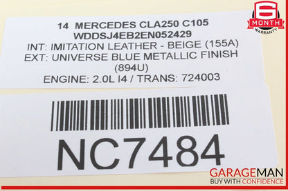14-19 Mercedes W117 CLA250 Front Right Passenger Side Seat Lumbar Control Switch