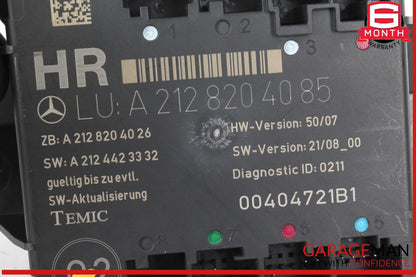 08-18 Mercedes W204 C300 SLK350 E400 Rear Right Side Door Control Module OEM