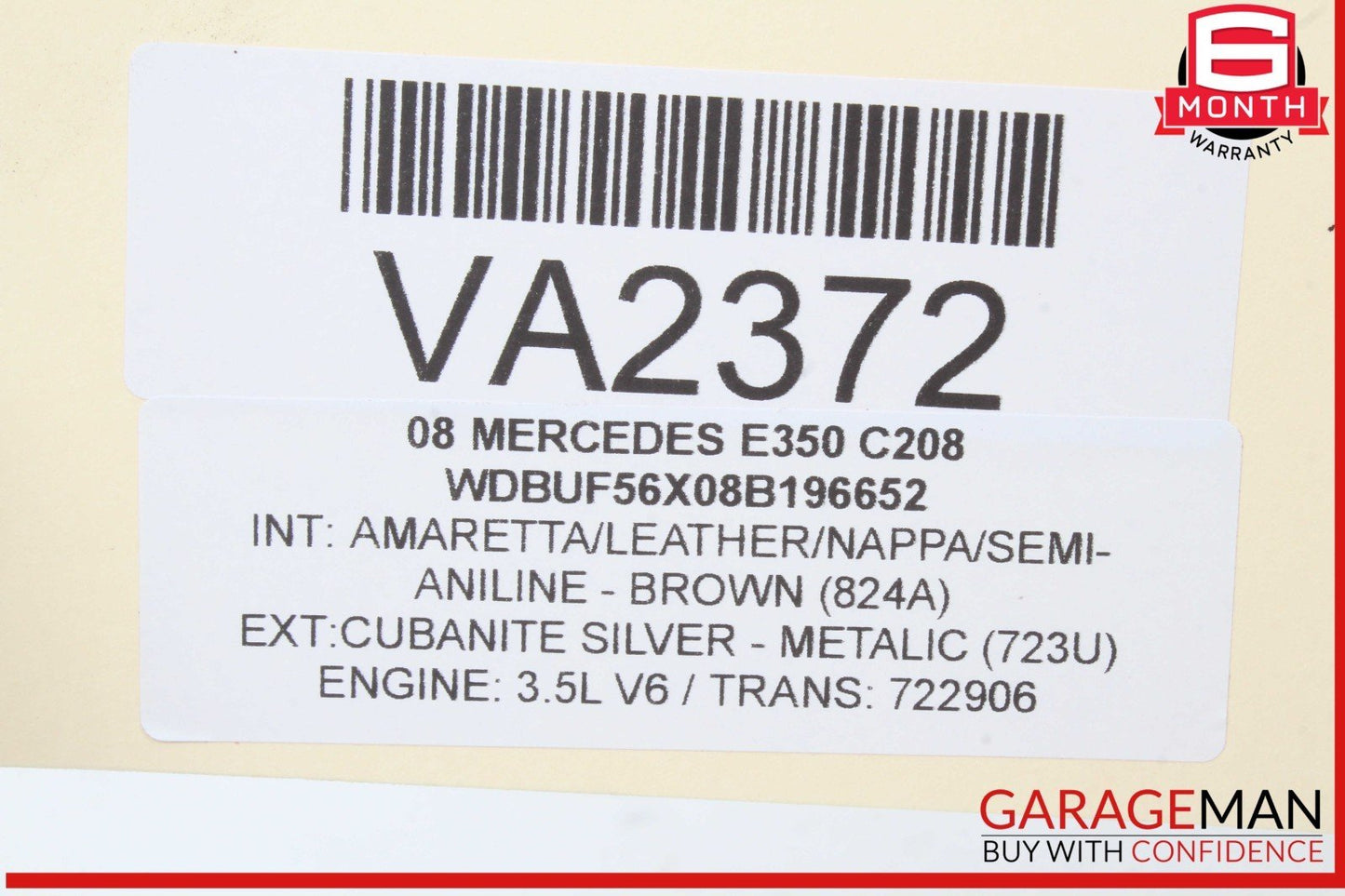 01-11 Mercedes W211 E350 C230 C240 Trunk Lid Lock Latch Handle 1717500085 OEM
