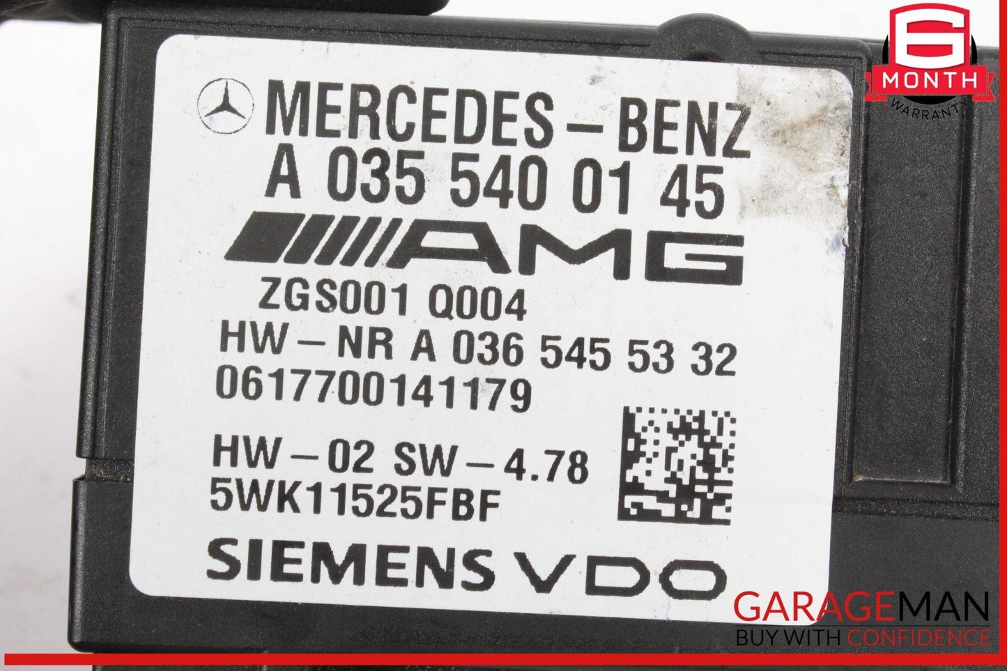 07-11 Mercedes W219 CLS63 AMG Fuel Pump Motor Control Module 0355400145 OEM