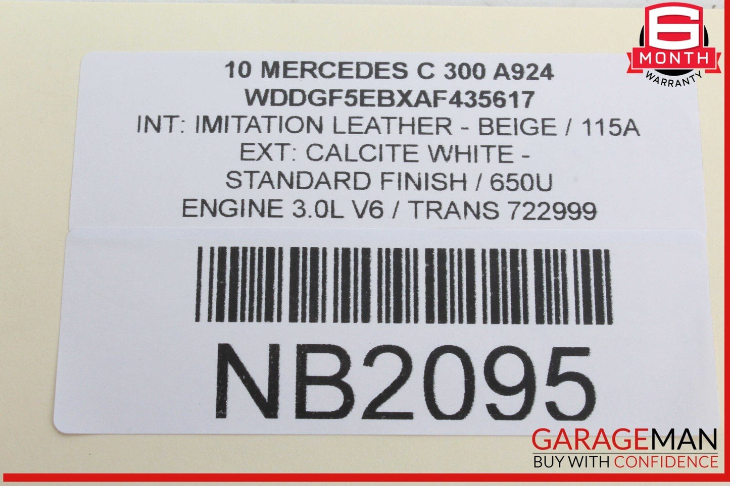 08-14 Mercedes W204 C300 Front Right Side Door Tweeter Speaker Trim Beige