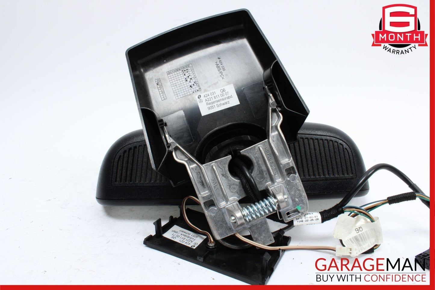 07-09 Mercedes W221 S550 Interior Top Upper Rear View Inside Dim Mirror Black