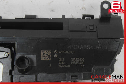 15-18 Mercedes W205 C300 C400 Center Dashboard Hazard Control Switch w/ Clock
