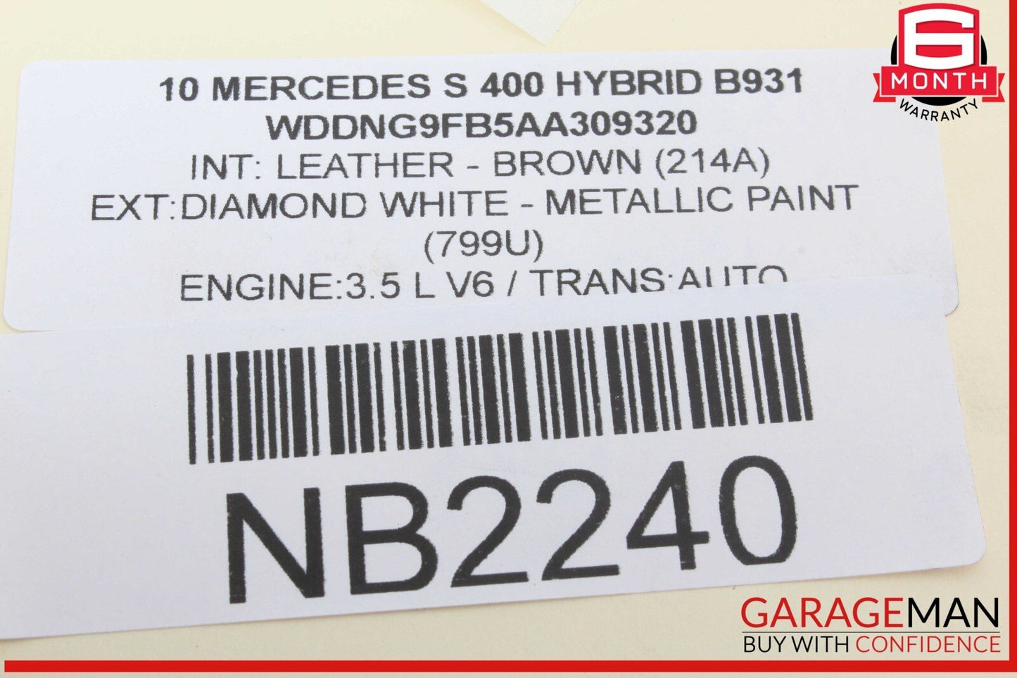 07-13 Mercedes W221 S400 Hybrid Front Right Lower Control Arm 2213331805 OEM