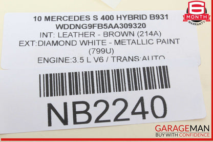 07-13 Mercedes W221 S400 Hybrid Front Right Lower Control Arm 2213331805 OEM