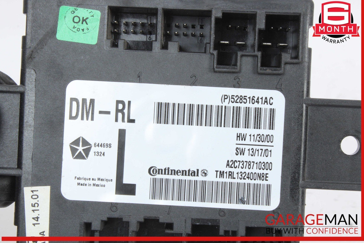 14-17 Maserati Quattroporte S Rear Left Driver Side Door Control Module Unit OEM