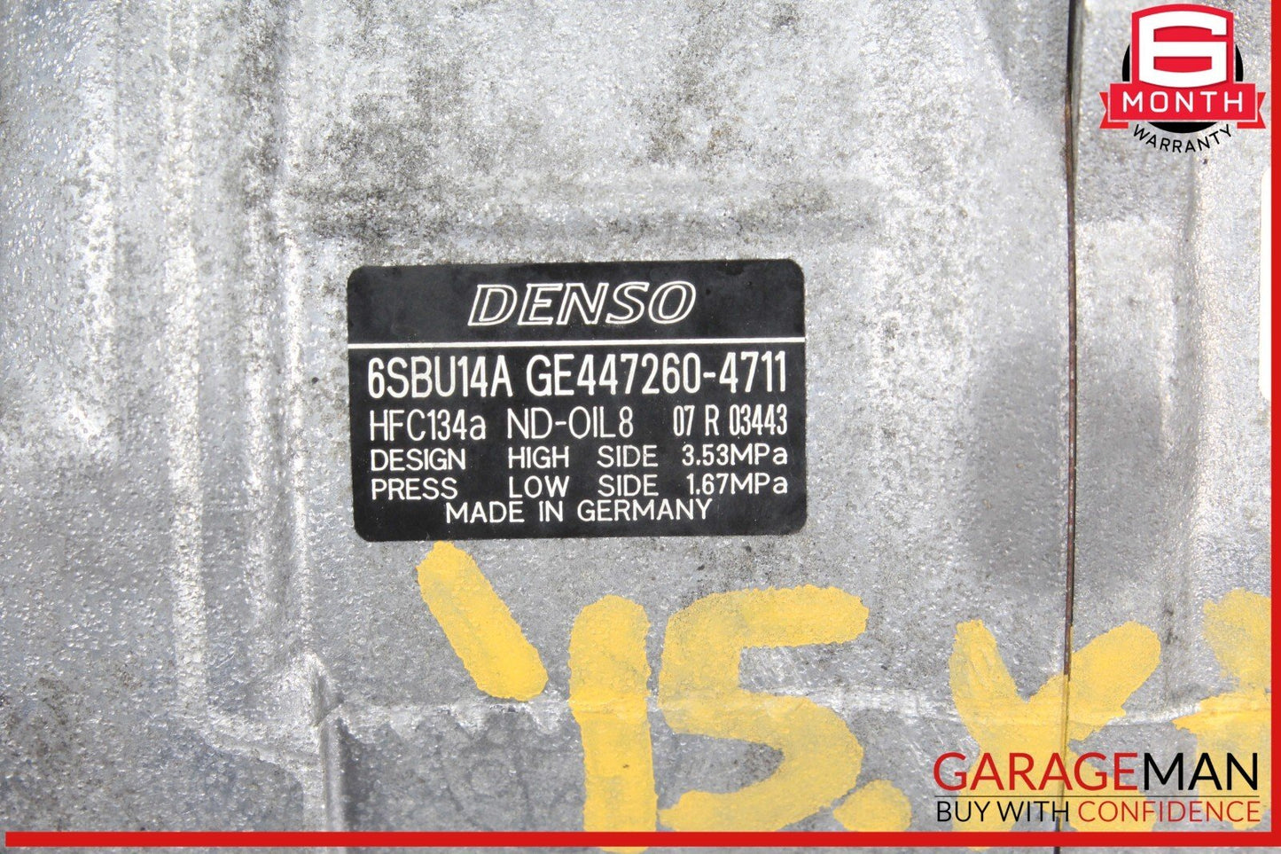 12-15 BMW X1 AC A/C Air Conditioning Compressor Pump Denso 9223694 OEM