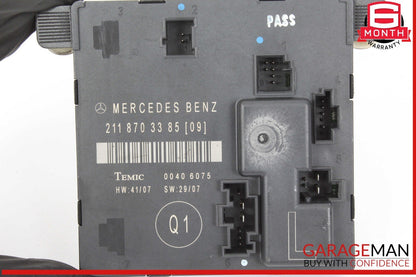 07-09 Mercedes W211 E350 E550 Rear Left Side Door Control Module 2118703385 OEM