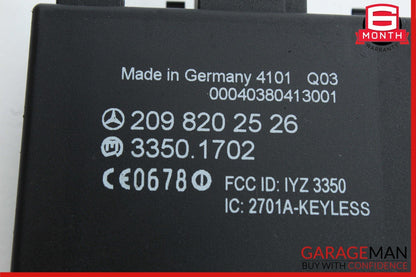03-09 Mercedes W209 CLK500 CLK350 CLK55 Keyless Go Control Module Unit