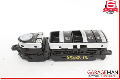 09-13 Mercedes W221 S550 S600 Front Left Side Window Control Switch Black OEM