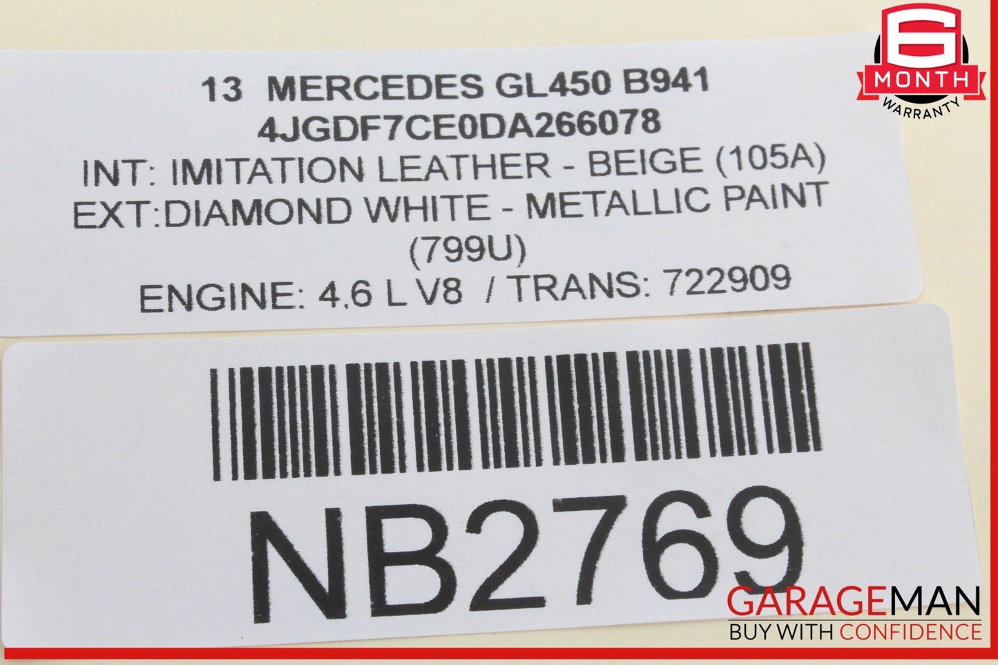 13-19 Mercedes X166 GL450 GLS550 3rd Third Row Rear Left Seat Belt Seatbelt OEM