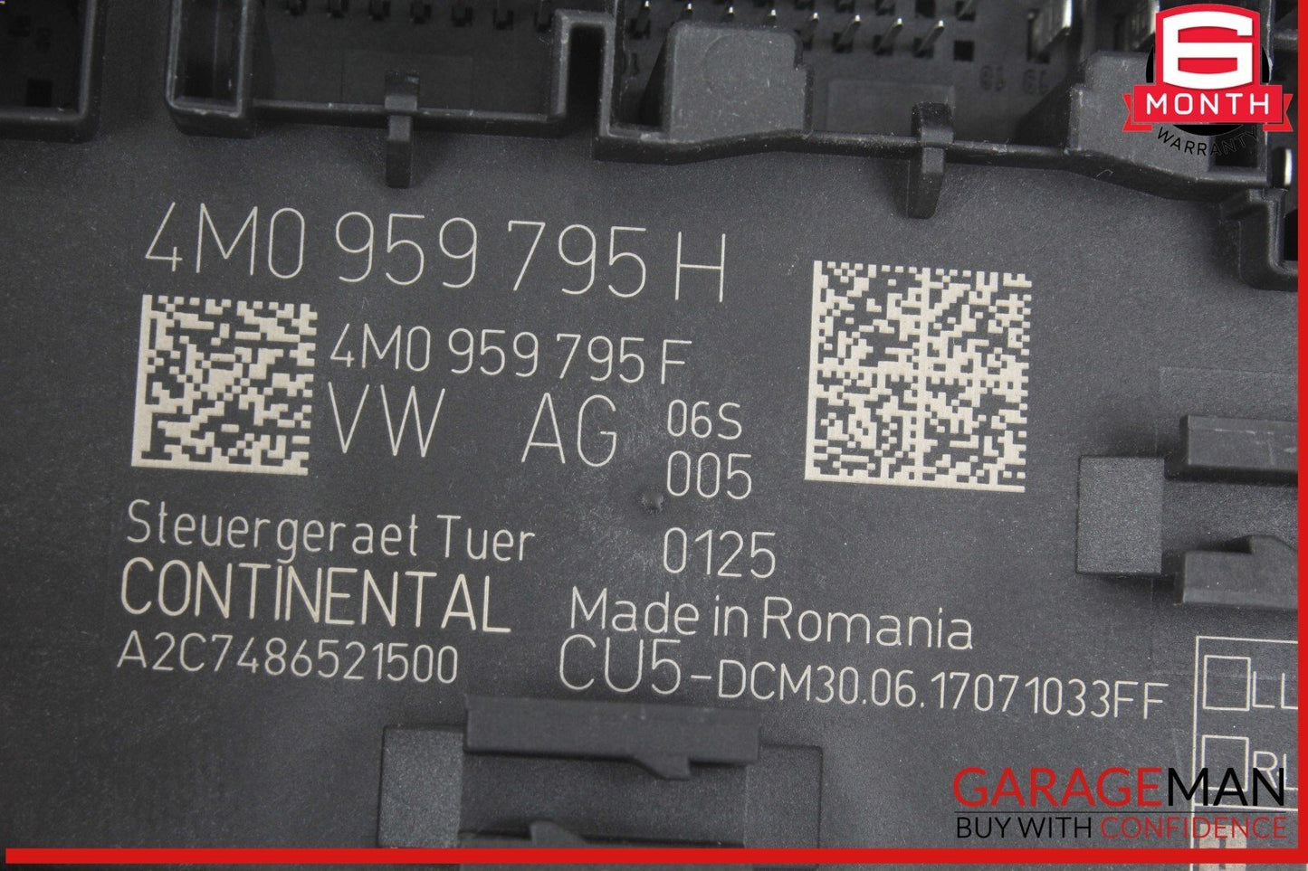 17-24 Audi A4 Allroad Q7 Rear Right / Rear Left Side Door Control Module Unit