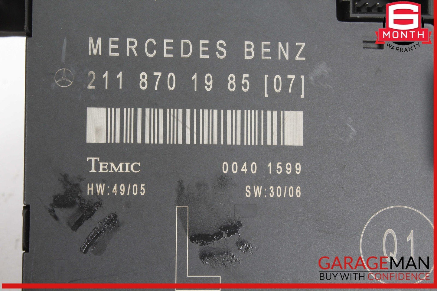03-09 Mercedes W211 E350 Front Left Driver Side Door Control Module Unit OEM