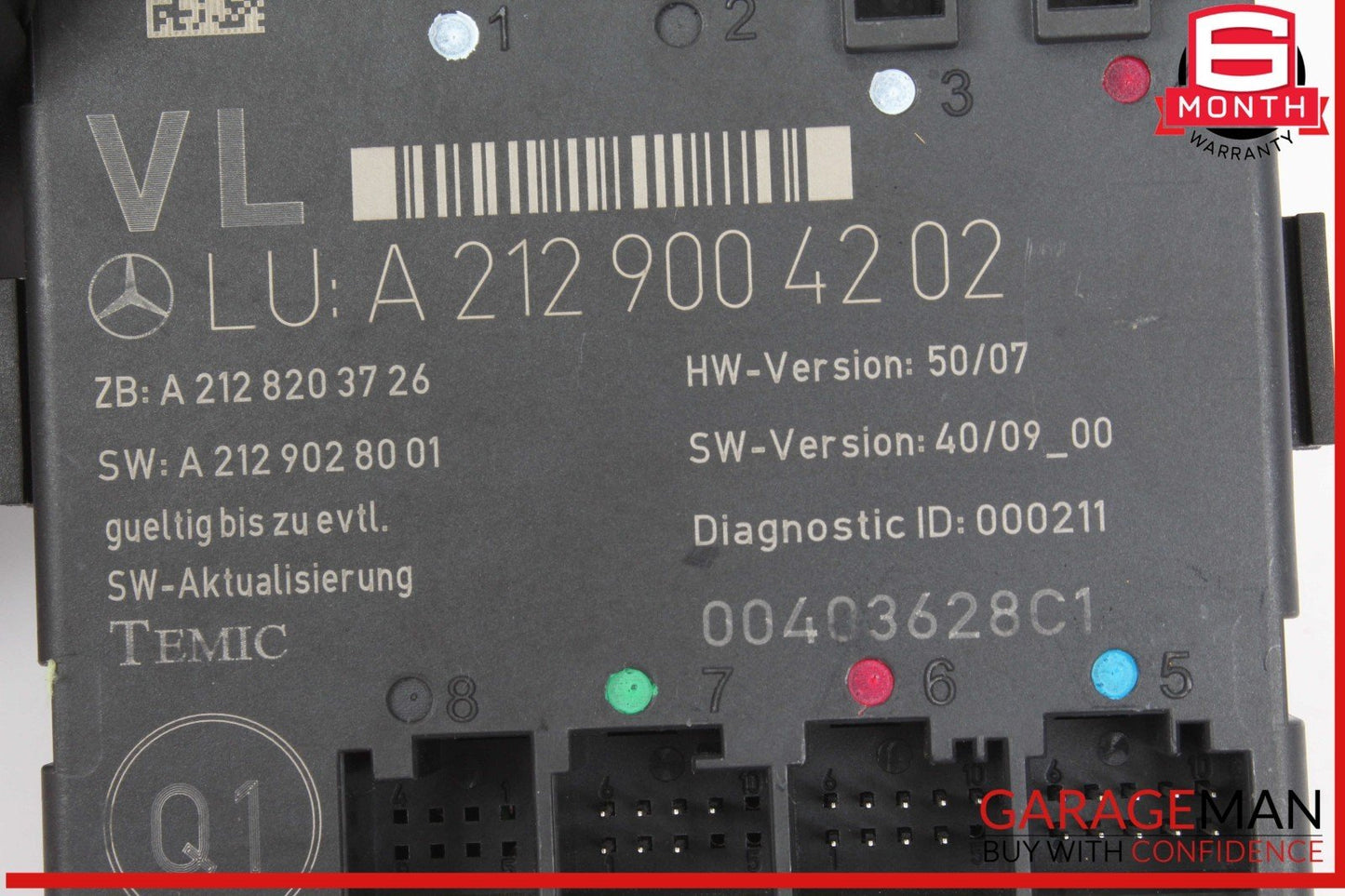 08-18 Mercedes W212 E350 Bluetec Front Left Side Door Control Module Unit OEM