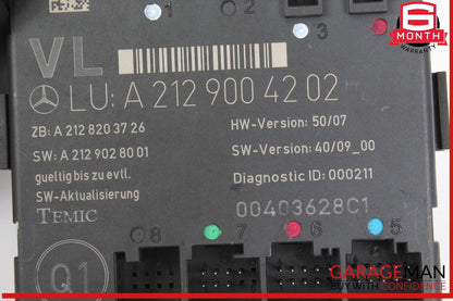 08-18 Mercedes W212 E350 Bluetec Front Left Side Door Control Module Unit OEM