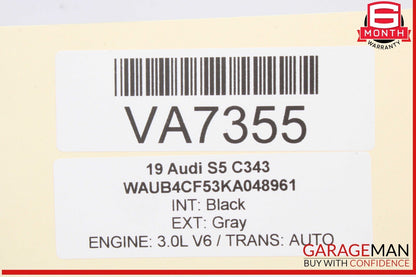 17-24 Audi S5 RS5 A4 Rear Overhead Interior Dome Light Lamp Black 4M0947111 OEM