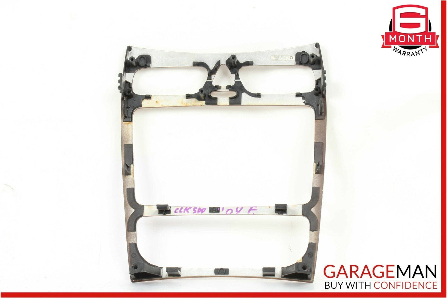 03-04 Mercedes W209 CLK500 CLK55 AMG Center Console Trim Bezel Cover Wood