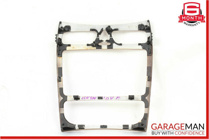03-04 Mercedes W209 CLK500 CLK55 AMG Center Console Trim Bezel Cover Wood