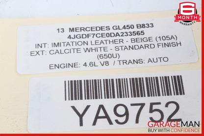 11-20 Mercedes X166 GL450 CLS550 M278 Turbocharger Right Air Intake Duct Tube