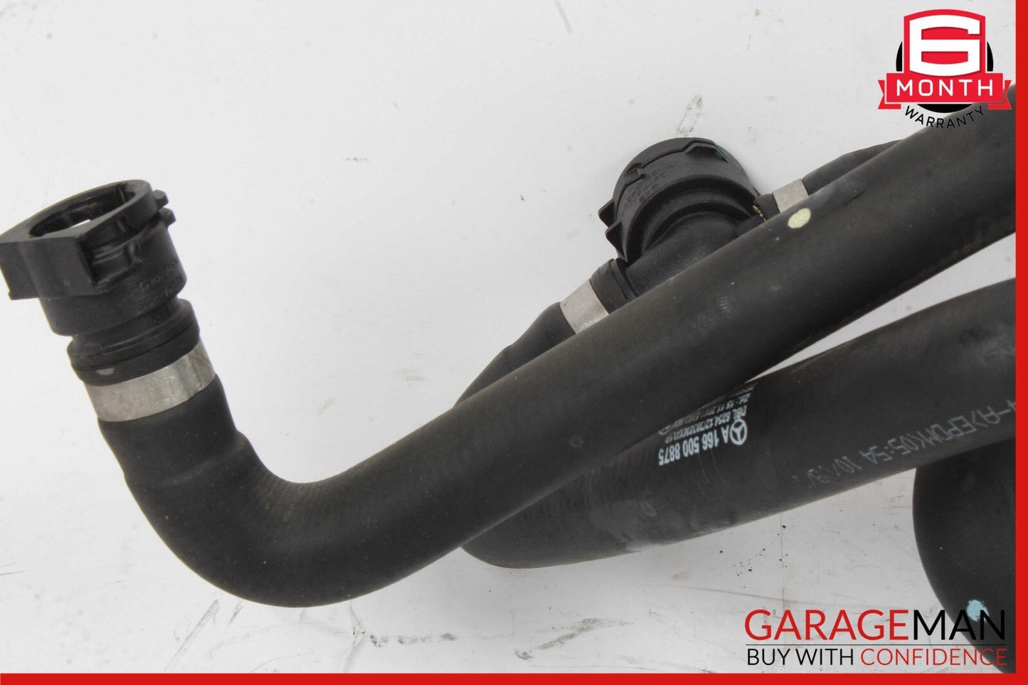 02-19 Mercedes W166 ML400 AUX Auxiliary Circulation Water Pump w/ Hose Pipe Line