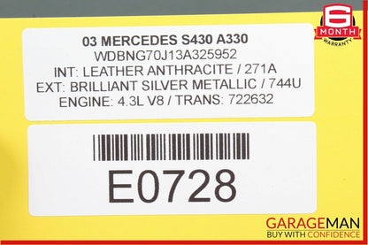 00-06 Mercedes W220 S430 CL500 Voice Command Control Module OEM