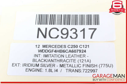 08-20 Mercedes W204 C250 E350 Headlight Fog Light Switch Control Module OEM