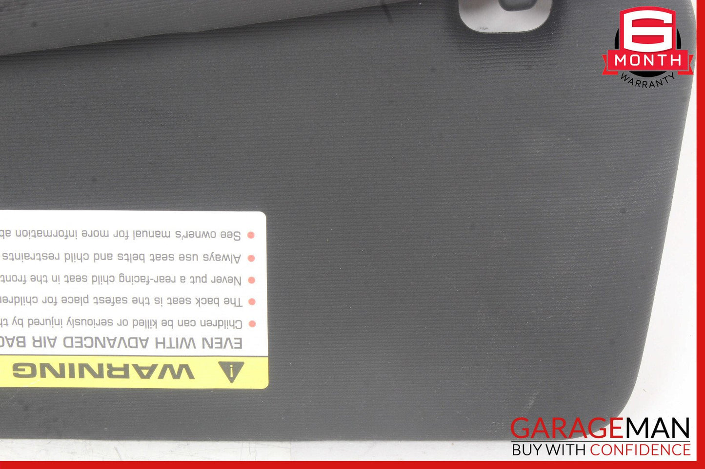 11-14 Porsche Cayenne 958 Sun Visor Sunvisor Front Right Side Black OEM