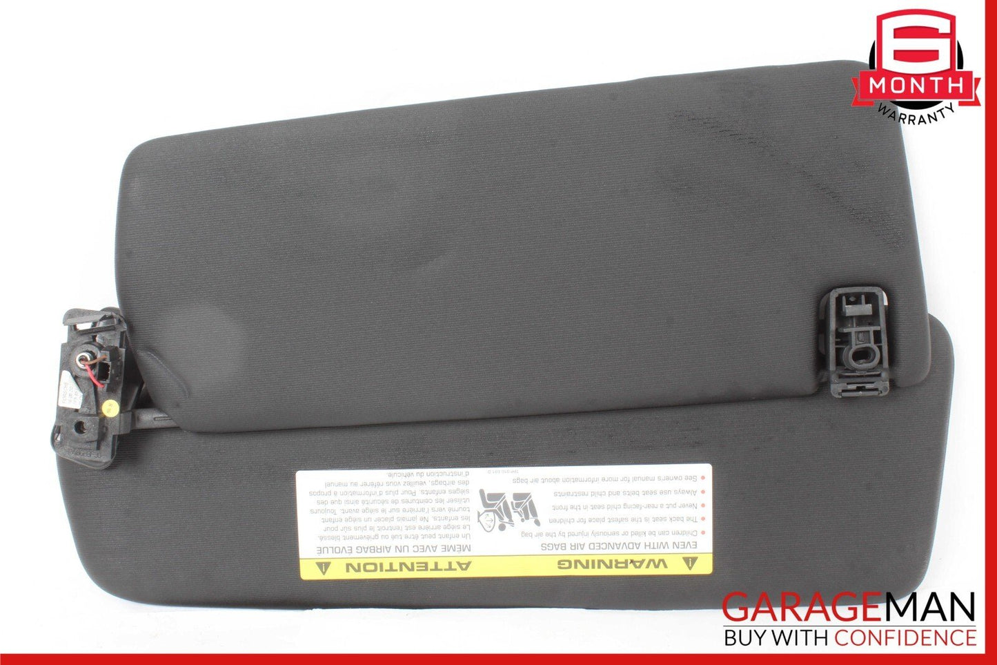 11-14 Porsche Cayenne 958 Hybrid S Sun Visor Sunvisor Front Right Side Black OEM